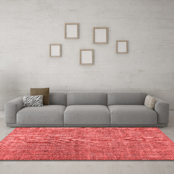 Contemporary Red Washable Rugs