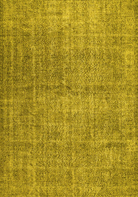 Abstract Yellow Contemporary Rug, con479yw