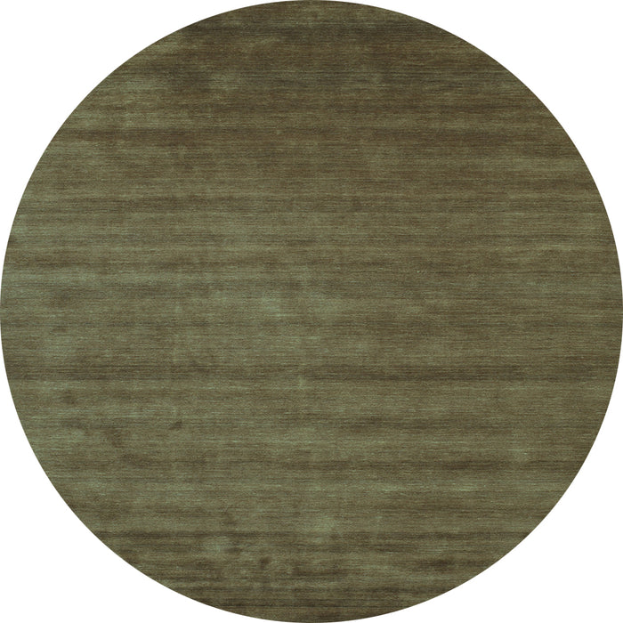Round Abstract Light Blue Contemporary Rug, con47lblu