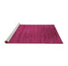 Sideview of Machine Washable Abstract Pink Contemporary Rug, wshcon47pnk