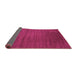 Sideview of Abstract Pink Contemporary Rug, con47pnk