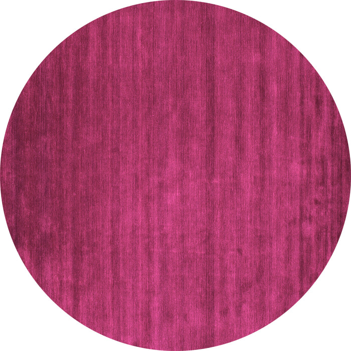 Round Abstract Pink Contemporary Rug, con47pnk
