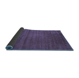 Sideview of Abstract Blue Contemporary Rug, con47blu