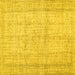 Square Abstract Yellow Contemporary Rug, con480yw