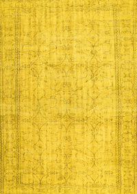 Abstract Yellow Contemporary Rug, con480yw