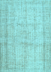 Abstract Light Blue Contemporary Rug, con480lblu