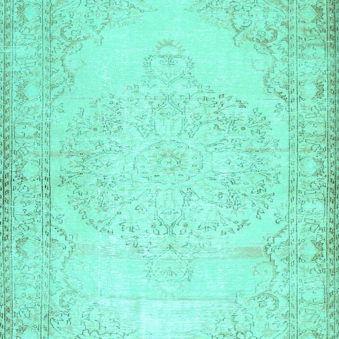 Machine Washable Abstract Turquoise Contemporary Area Rugs, wshcon481turq