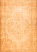 Serging Thickness of Machine Washable Abstract Orange Contemporary Area Rugs, wshcon481org