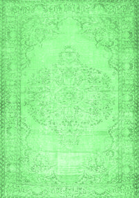 Abstract Emerald Green Contemporary Rug, con481emgrn