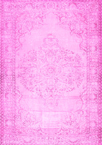 Abstract Pink Contemporary Rug, con481pnk