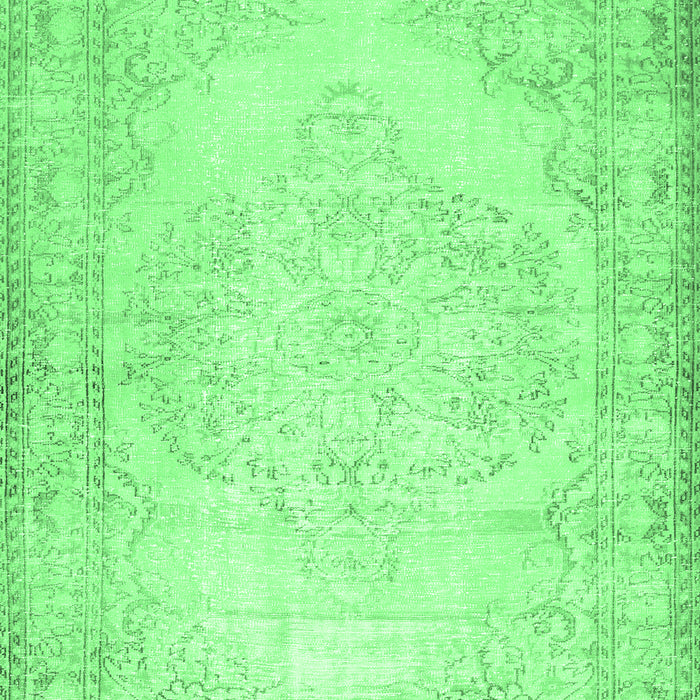 Machine Washable Abstract Emerald Green Contemporary Area Rugs, wshcon481emgrn