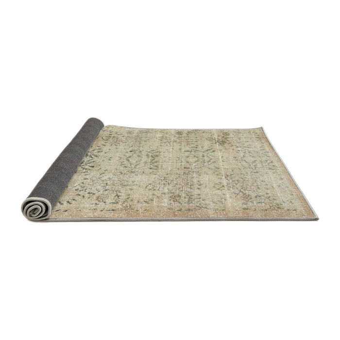 Thickness of Contemporary Desert Sand Beige Modern Rug, con482