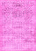 Abstract Pink Contemporary Rug, con482pnk