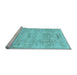 Sideview of Machine Washable Abstract Light Blue Contemporary Rug, wshcon482lblu