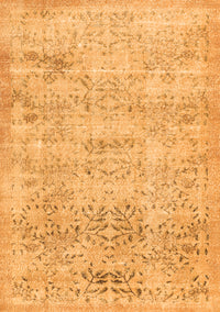 Abstract Orange Contemporary Rug, con482org