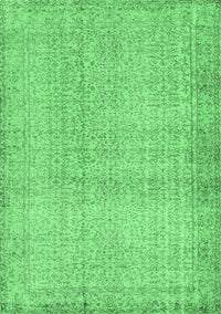 Abstract Emerald Green Contemporary Rug, con483emgrn