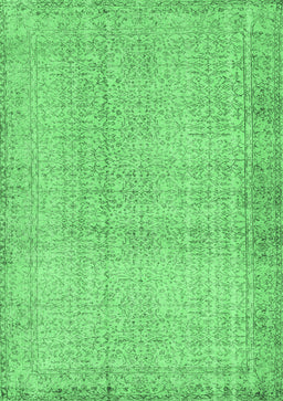 Abstract Emerald Green Contemporary Rug, con483emgrn