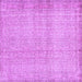 Square Abstract Purple Contemporary Rug, con483pur