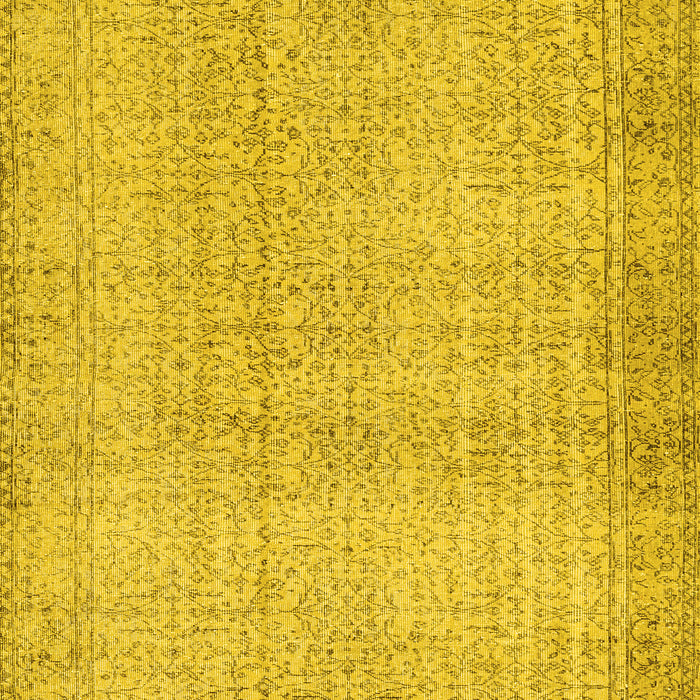 Machine Washable Abstract Yellow Contemporary Rug, wshcon483yw