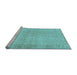 Sideview of Machine Washable Abstract Light Blue Contemporary Rug, wshcon483lblu