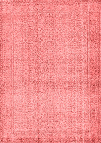 Abstract Red Contemporary Rug, con483red