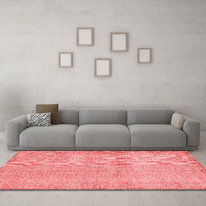 Contemporary Red Washable Rugs