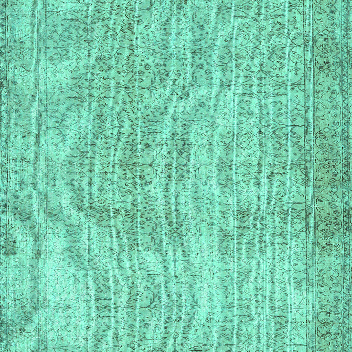 Machine Washable Abstract Turquoise Contemporary Area Rugs, wshcon483turq