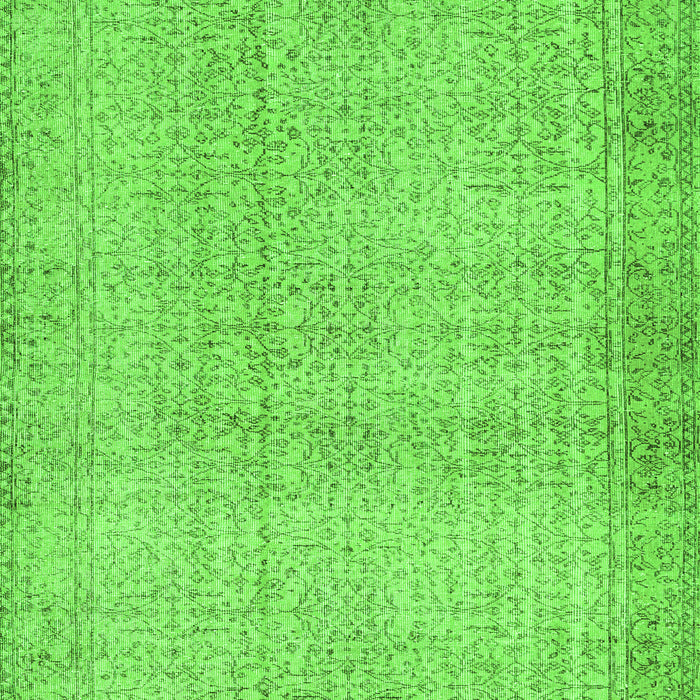 Serging Thickness of Machine Washable Abstract Green Contemporary Area Rugs, wshcon483grn