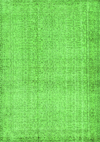 Abstract Green Contemporary Rug, con483grn