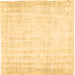 Square Machine Washable Abstract Brown Contemporary Rug, wshcon484brn