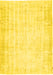 Abstract Yellow Contemporary Rug, con484yw