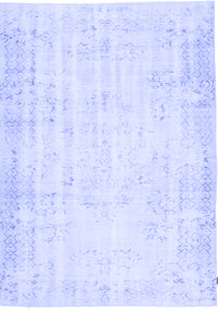 Abstract Blue Contemporary Rug, con484blu