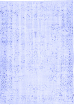 Abstract Blue Contemporary Rug, con484blu