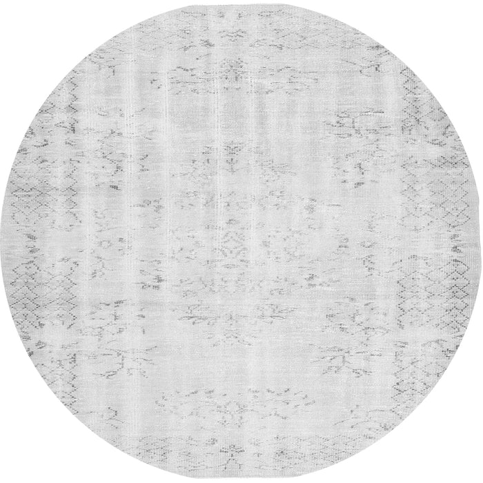 Square Abstract Gray Contemporary Rug, con484gry