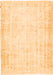 Abstract Orange Contemporary Rug, con484org