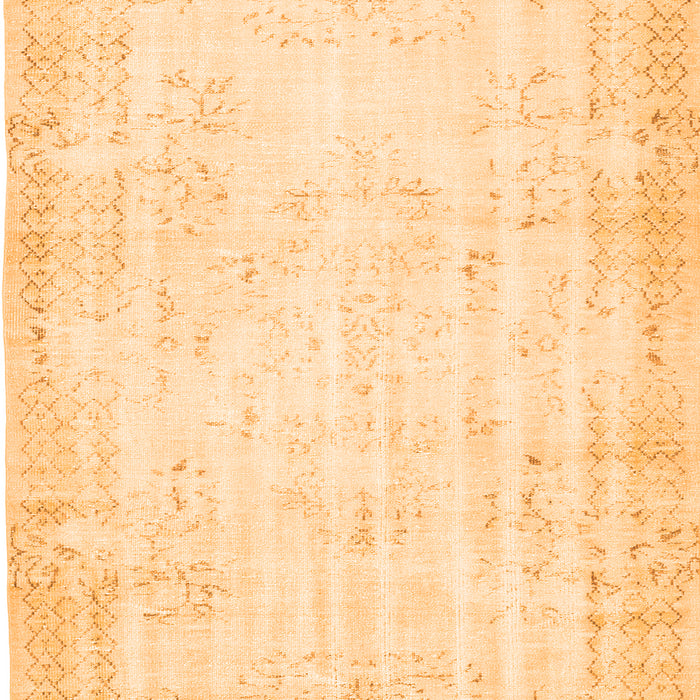 Abstract Orange Contemporary Rug, con484org