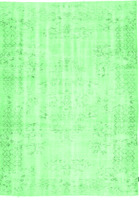 Abstract Emerald Green Contemporary Rug, con484emgrn