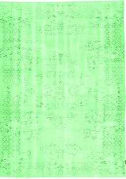 Abstract Emerald Green Contemporary Rug, con484emgrn