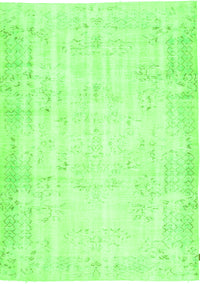 Abstract Green Contemporary Rug, con484grn