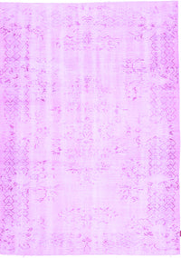 Abstract Purple Contemporary Rug, con484pur