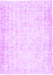 Machine Washable Abstract Purple Contemporary Area Rugs, wshcon484pur