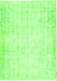 Serging Thickness of Machine Washable Abstract Green Contemporary Area Rugs, wshcon484grn