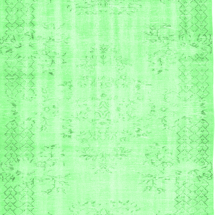 Machine Washable Abstract Emerald Green Contemporary Area Rugs, wshcon484emgrn