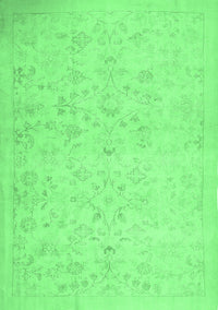 Abstract Emerald Green Contemporary Rug, con485emgrn