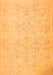 Serging Thickness of Machine Washable Abstract Orange Contemporary Area Rugs, wshcon485org