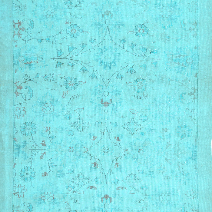 Machine Washable Abstract Light Blue Contemporary Rug, wshcon485lblu