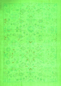 Abstract Green Contemporary Rug, con485grn