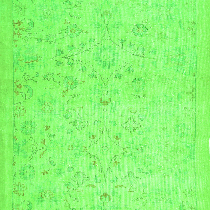 Abstract Green Contemporary Rug, con485grn