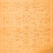 Serging Thickness of Abstract Orange Contemporary Rug, con485org