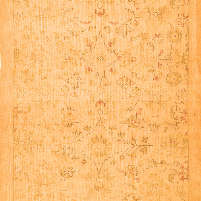 Abstract Orange Contemporary Rug, con485org